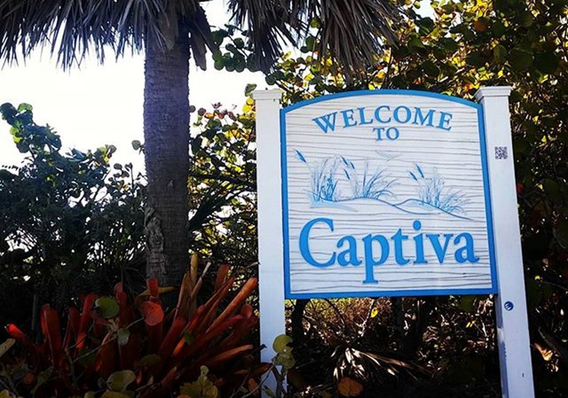 Captiva Island tropical beach and nature scene